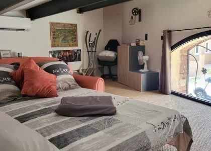 Location saisonnière - L'Hangar - Chambre mezzanine 2